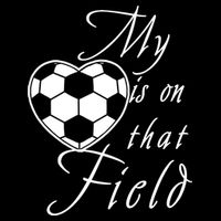 My Heart Is On that Field Cute Soccer 7-Panel Snapback Hat