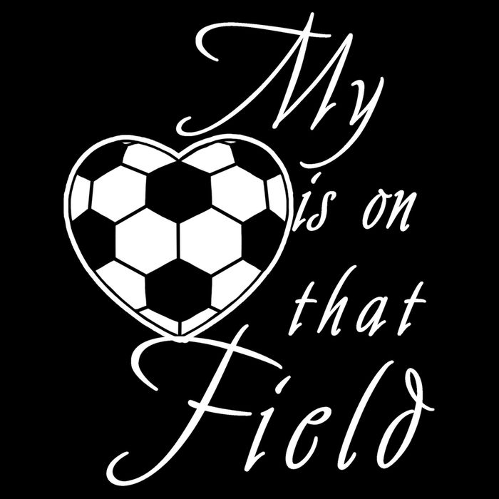 My Heart Is On that Field Cute Soccer 7-Panel Snapback Hat