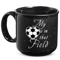 My Heart Is On that Field Cute Soccer 15oz Campfire Ceramic Mug