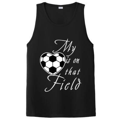 My Heart Is On that Field Cute Soccer PosiCharge Competitor Tank