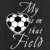 My Heart Is On that Field Cute Soccer Golf Towel