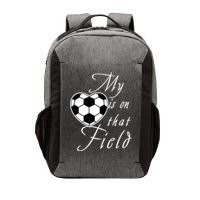 My Heart Is On that Field Cute Soccer Vector Backpack