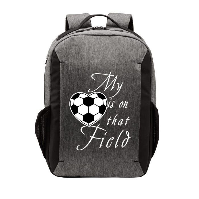 My Heart Is On that Field Cute Soccer Vector Backpack