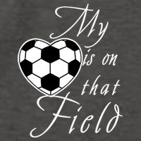 My Heart Is On that Field Cute Soccer Vector Backpack
