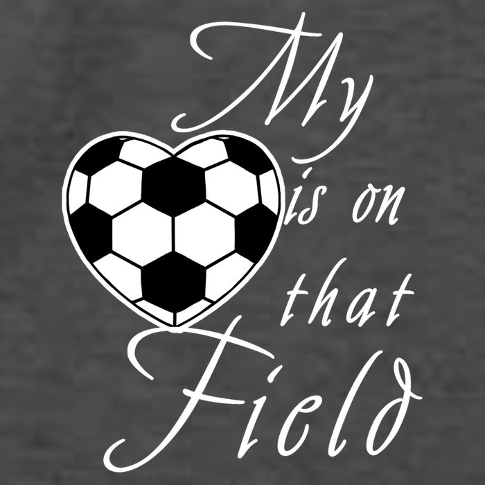 My Heart Is On that Field Cute Soccer Vector Backpack