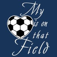My Heart Is On that Field Cute Soccer Infant Baby Jersey Bodysuit