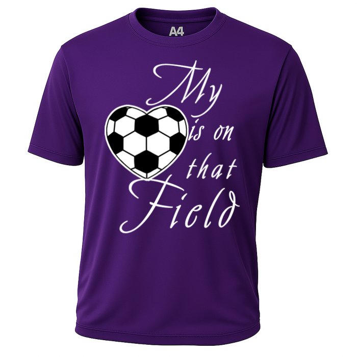My Heart Is On that Field Cute Soccer Performance Shirt