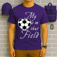 My Heart Is On that Field Cute Soccer T-Shirt