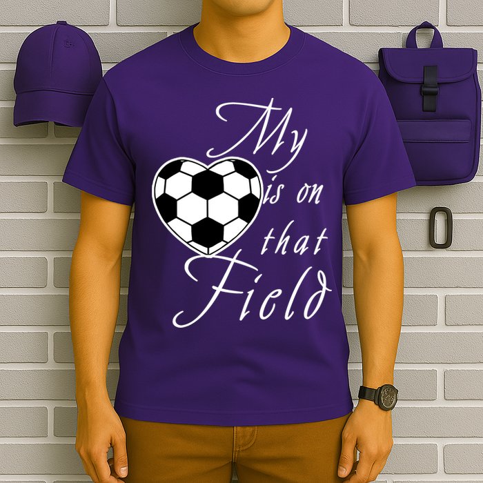 My Heart Is On that Field Cute Soccer T-Shirt