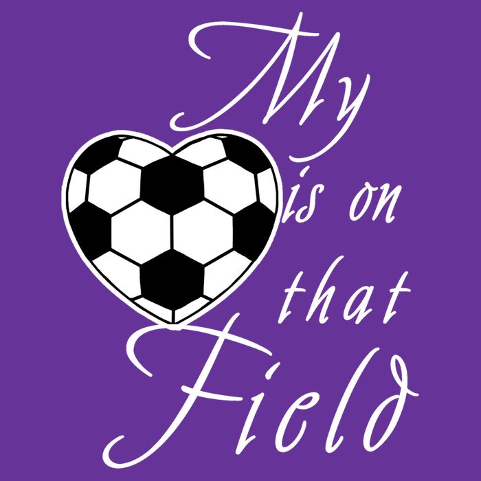 My Heart Is On that Field Cute Soccer Baby Bodysuit