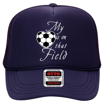 My Heart Is On that Field Cute Soccer Trucker Hat