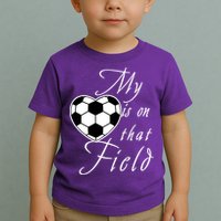 My Heart Is On that Field Cute Soccer Toddler T-Shirt