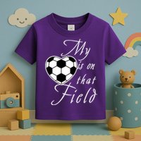 My Heart Is On that Field Cute Soccer Toddler T-Shirt