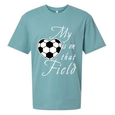 My Heart Is On that Field Cute Soccer Sueded Cloud Jersey T-Shirt