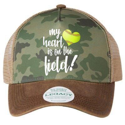 My Heart Is On The Field Baseball Player Legacy Tie Dye Trucker Hat