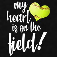 My Heart Is On The Field Baseball Player Ladies PosiCharge Tri-Blend Wicking Tank