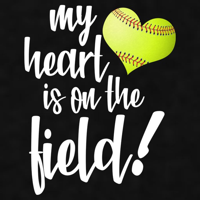My Heart Is On The Field Baseball Player Ladies PosiCharge Tri-Blend Wicking Tank