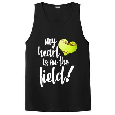My Heart Is On The Field Baseball Player PosiCharge Competitor Tank