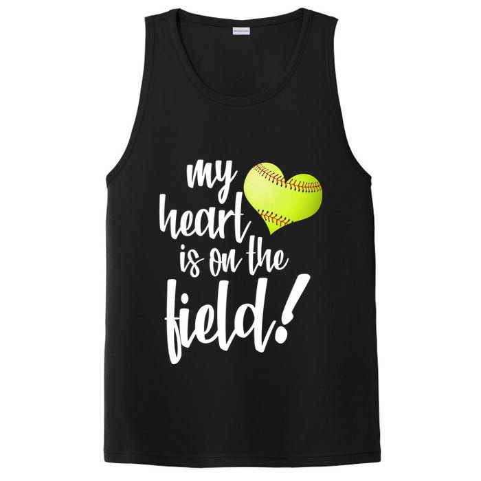 My Heart Is On The Field Baseball Player PosiCharge Competitor Tank