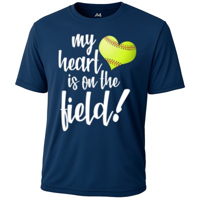 My Heart Is On The Field Baseball Player Performance Shirt