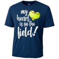 My Heart Is On The Field Baseball Player Performance Shirt