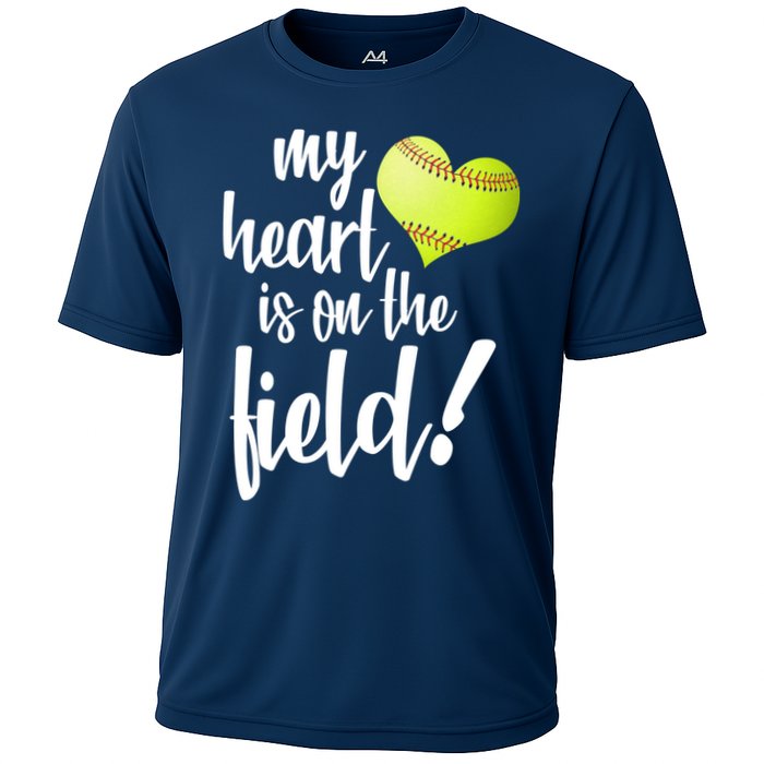 My Heart Is On The Field Baseball Player Performance Shirt