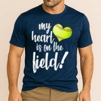 My Heart Is On The Field Baseball Player Performance Shirt