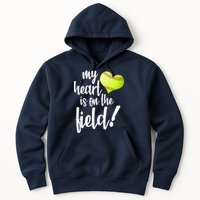 My Heart Is On The Field Baseball Player Hoodie
