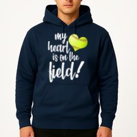 My Heart Is On The Field Baseball Player Hoodie