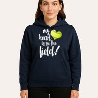 My Heart Is On The Field Baseball Player Hoodie