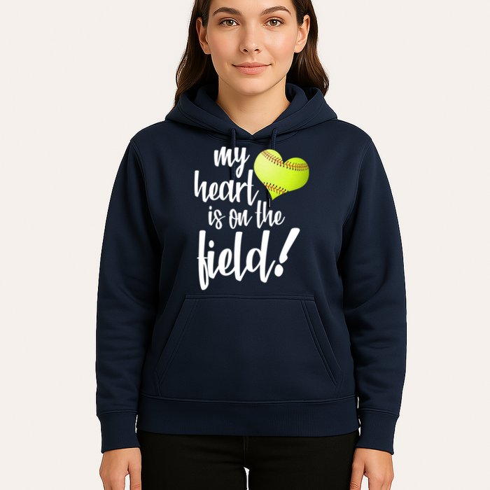 My Heart Is On The Field Baseball Player Hoodie