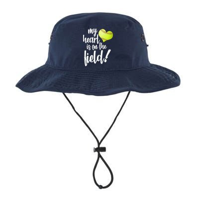 My Heart Is On The Field Baseball Player Bucket Hat