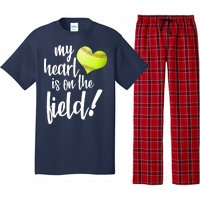 My Heart Is On The Field Baseball Player Pajama Set