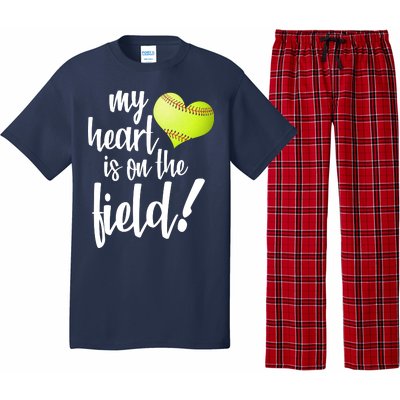 My Heart Is On The Field Baseball Player Pajama Set