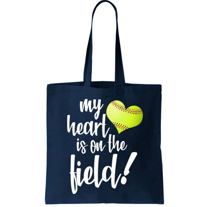 My Heart Is On The Field Baseball Player Bag