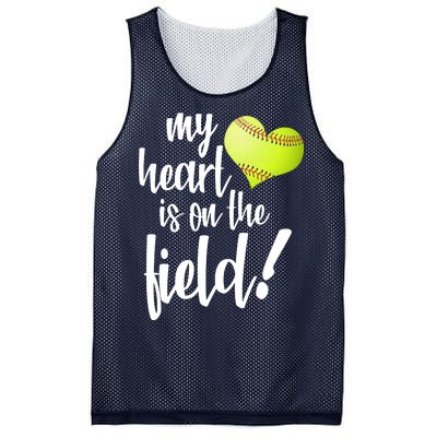 My Heart Is On The Field Baseball Player Mesh Reversible Basketball Jersey Tank