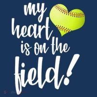 My Heart Is On The Field Baseball Player Poster