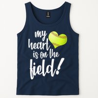 My Heart Is On The Field Baseball Player Tank Top