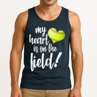 My Heart Is On The Field Baseball Player Tank Top