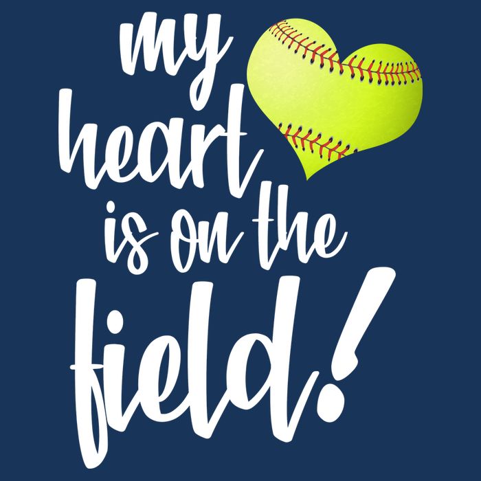 My Heart Is On The Field Baseball Player Women's V-Neck T-Shirt