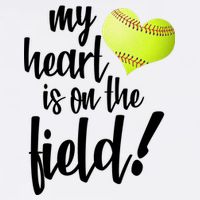 My Heart Is On The Field Baseball Player Garment-Dyed Sweatshirt