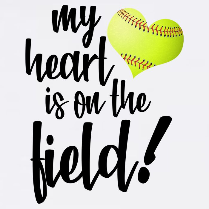 My Heart Is On The Field Baseball Player Garment-Dyed Sweatshirt