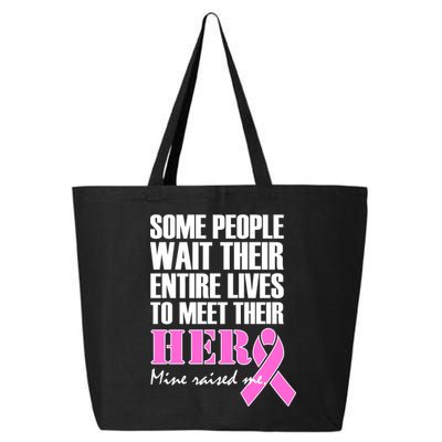 My Hero Raised Me Breast Cancer Awareness 25L Jumbo Tote