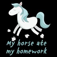 My Horse Ate My Homework Cropped Pullover Crew
