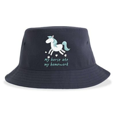 My Horse Ate My Homework Sustainable Bucket Hat