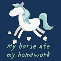 My Horse Ate My Homework Button