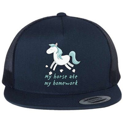 My Horse Ate My Homework Flatbill Hat