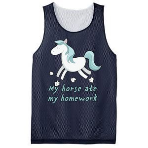 My Horse Ate My Homework Mesh Reversible Basketball Jersey Tank