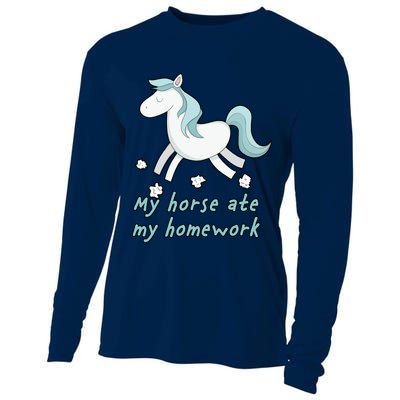 My Horse Ate My Homework Cooling Performance Long Sleeve Crew