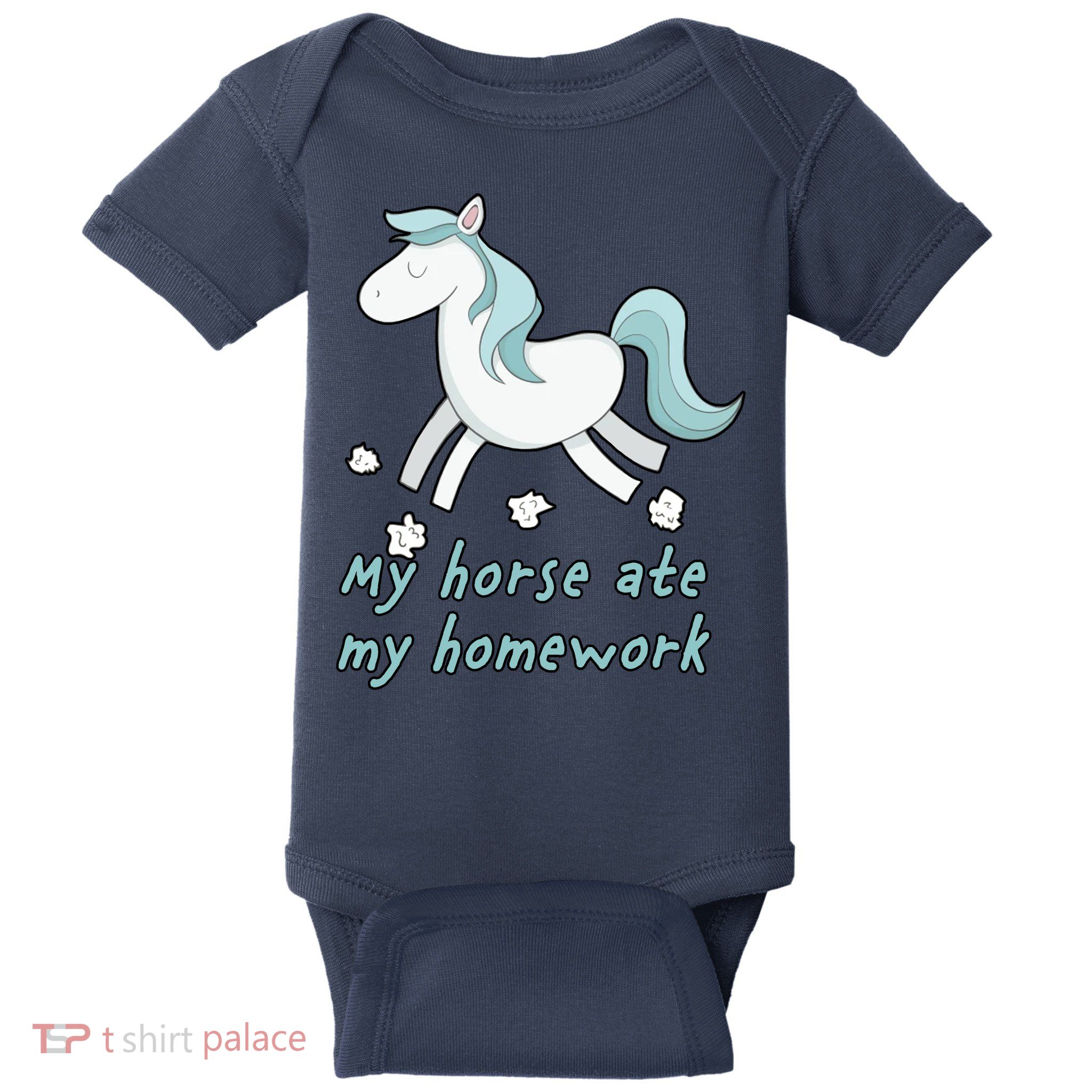 My Horse Ate My Homework Baby Bodysuit